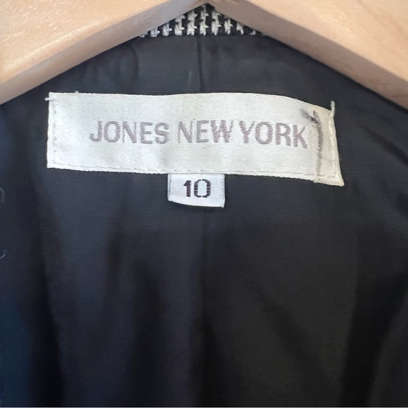 Jones New York 🇨🇦 wool vintage houndstooth blazer size 10 excellent condition - Picture 12 of 12